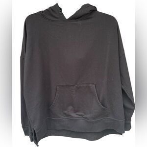 Athletic Works Black Hoodie Sweatshirt | Size XL (16–18) | Kangaroo Pocket